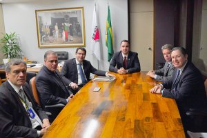 2017 - Presidente do Banco do Brasil, Cafarelli e deputados Luis Fernando Faria, Rodrigo Pacheco e Marcos Montes.